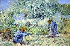 15 First Steps, after Millet - Vincent van Gogh 1890 - New York Metropolitan Museum of Art.jpg
